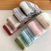 Thickened Rainbow Striped Scarf Korean Style Winter Shawl Cashmere Knitted Scarf  Autumn Winter
