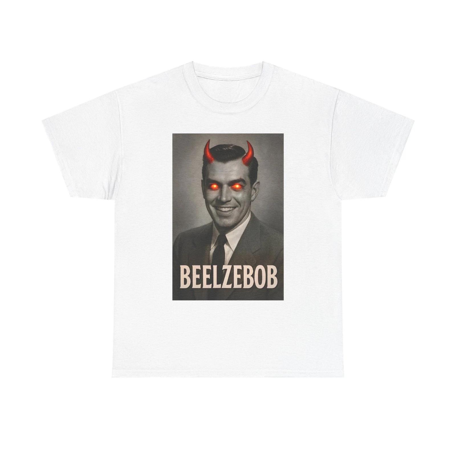 

Beelzebob Devil Graphic Tee, Funny Unisex T-Shirt, Halloween Wear, Retro [...] 4XL