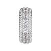 Silver Clicker Belly Button Ring With White Cubic Zirconia - Cocr Nf- Kp-066 1.6/8