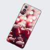 Summer Fruit Cherry Phone Case For Samsung Galaxy S22 Pro S21 S20 FE Ultra S10 Lite S10 S10E S9 S8 Plus Soft TPU Black Cover