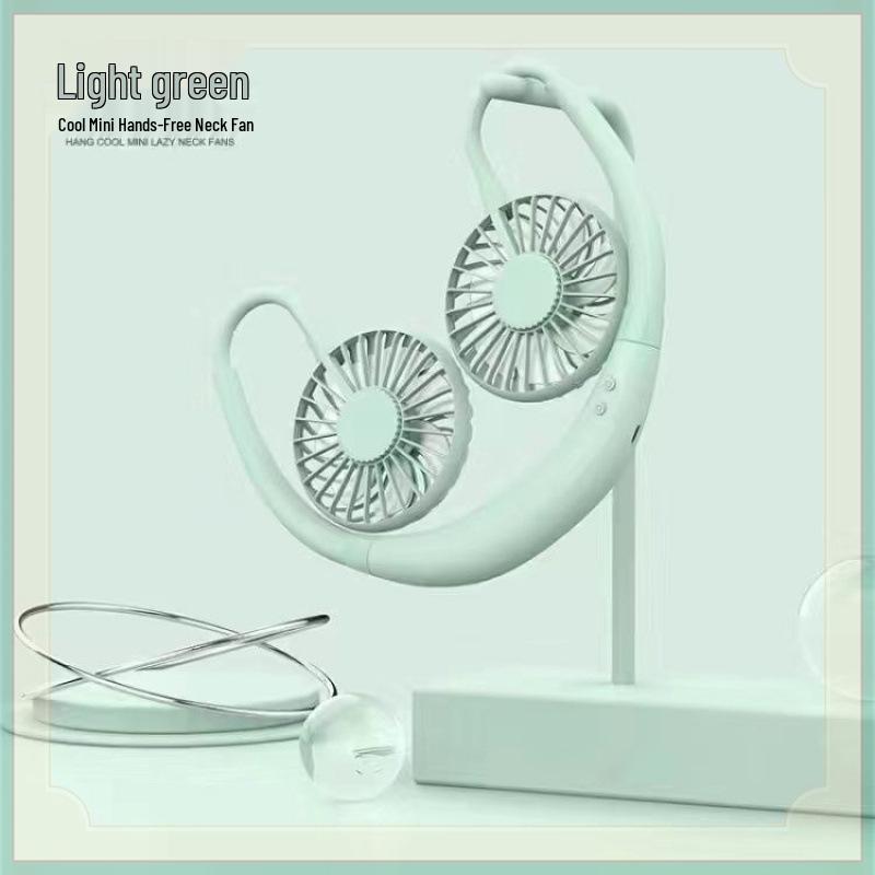 

Rechargeable Neck-Hanging Mini Fan: Silent, Strong Wind, Ideal for Students and On-the-Go Use Upgraded 2200mAh Silent + Strong Wind
