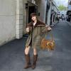 Tooling wind fur collar Parker cotton clothes women, winter new thickened warm waist cotton coat