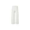 Nike Corduroy Wide-Leg Split Knit Sports Pants Women Bottoms White DQ5922-104