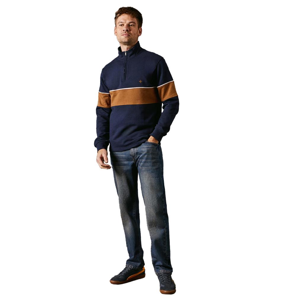 Maine Mens Premium Cotton Cut and Sew Panel Sweatshirt