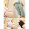 Women Sports Socks Separate Fingers High Tube Five Finger Crew Socks Yoga