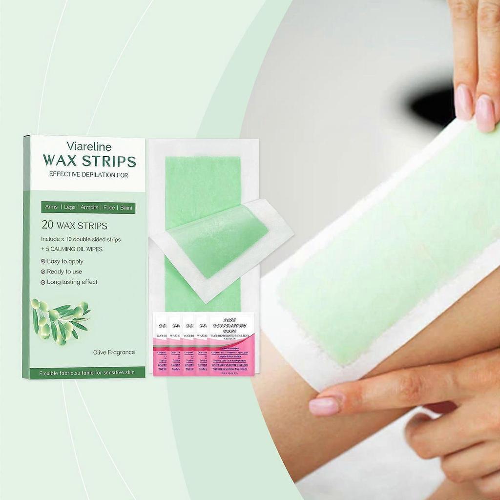 Bandes de cire dépilatoires visage et corps douces pour poils fins patch nettoyant corporel 1
