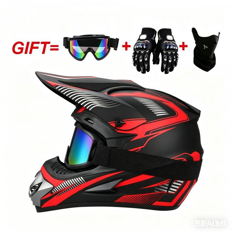 Full Face Mountain Bike Helmet Downhill Cycling ATV Dirt Youth Adult ABS Safety Gear