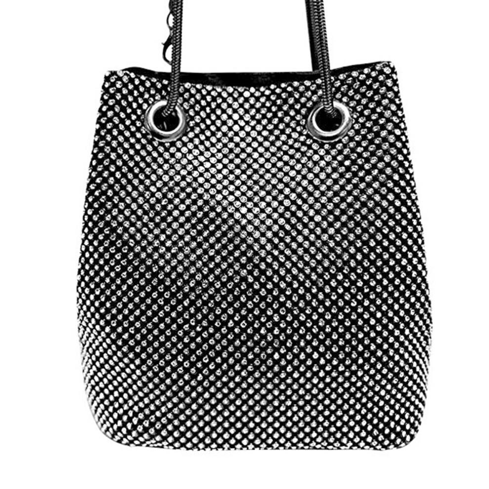 Crossbody Bag Sequined Bucket Bag Rhinestone Clutches For Women