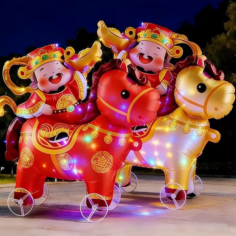 4D Cartoon Foil Balloons Elephant Stand Walking Balloon Wheel Accessories With Wheel For Kids Birthday Party Decoration