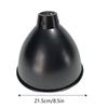 Reptile Heat Lamp Fixture Deep Dome Lamp Cap Optical Reflection Cover Terrarium Light Fixture for UVB Light Bulb Basking Bulb