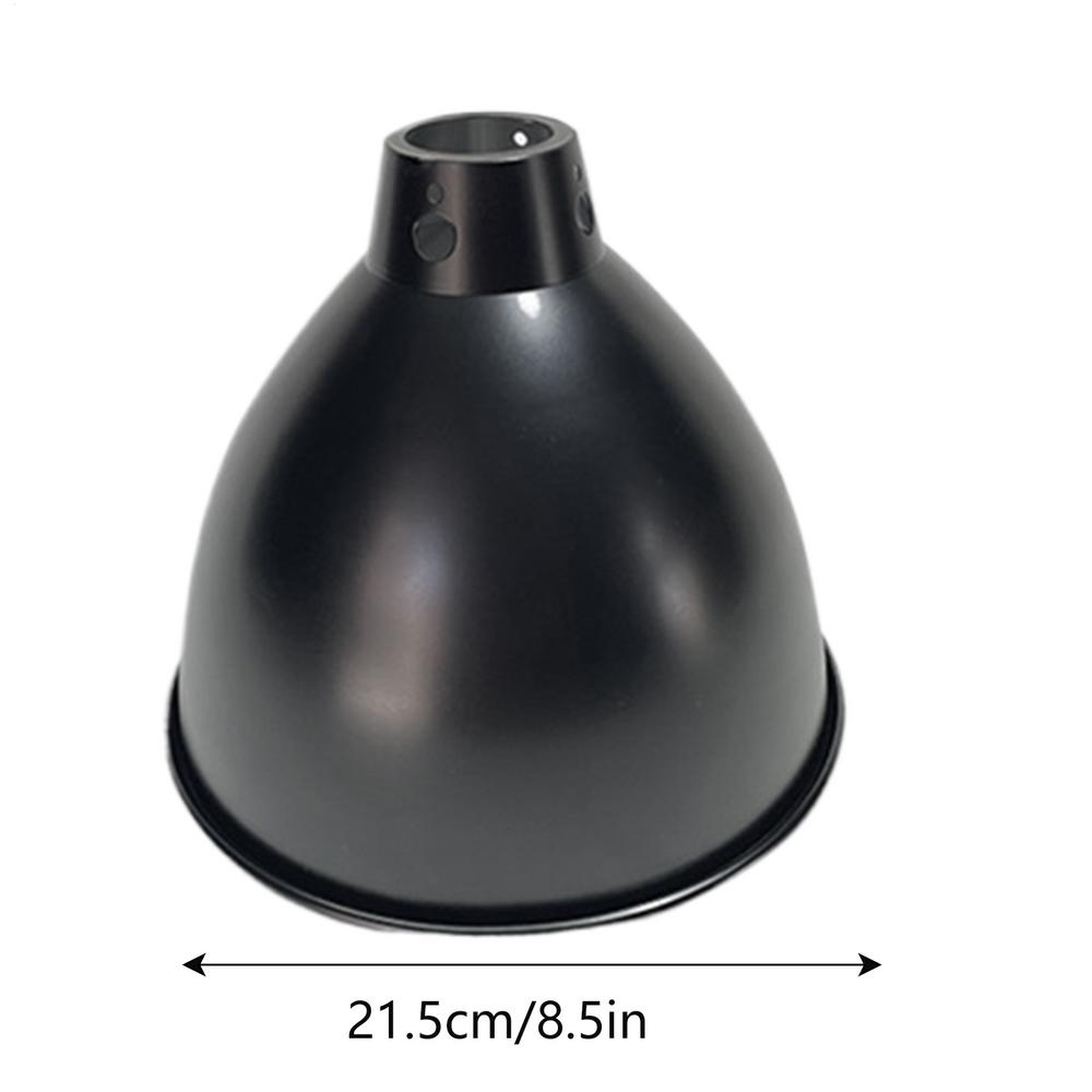 Reptile Heat Lamp Fixture Deep Dome Lamp Cap Optical Reflection Cover Terrarium Light Fixture for UVB Light Bulb Basking Bulb