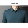 Men's Business Casual Long-Sleeve Polo Shirt