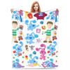 Blue's Clues Collage Decke Warm Weich Neuheit Plüsch Überwurfdecke Für Outdoor Camping Flanell Tagesdecke Bettbezug