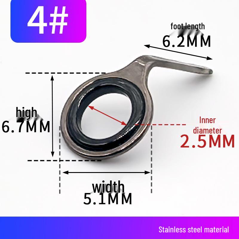 Stainless Steel Fishing Rod Guide Rings - DIY Accessories for Surf and Sea Rods