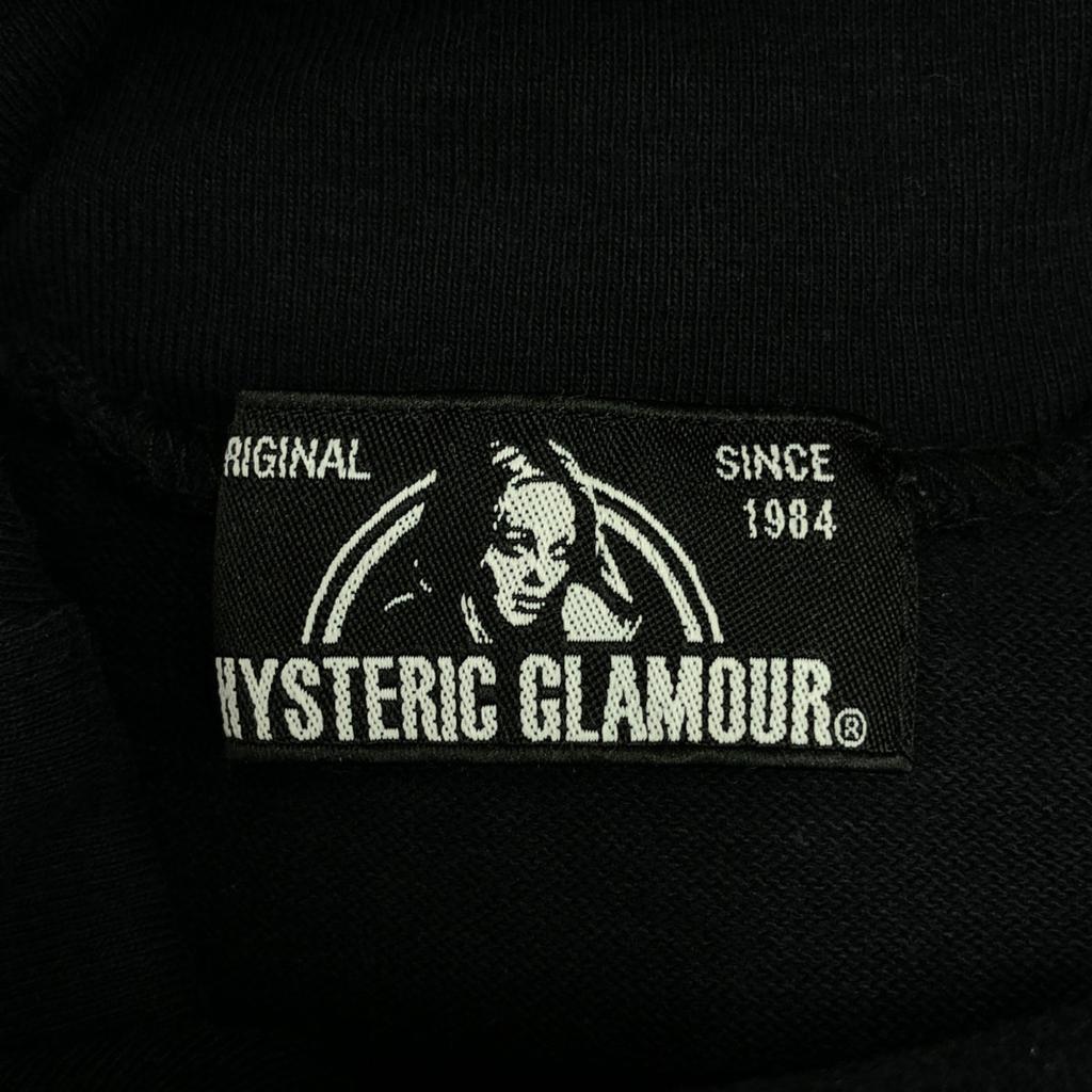 HYSTERIC GLAMOUR Logo embroidery Long sleeve turtleneck Cut FREE Ron T Men's Used