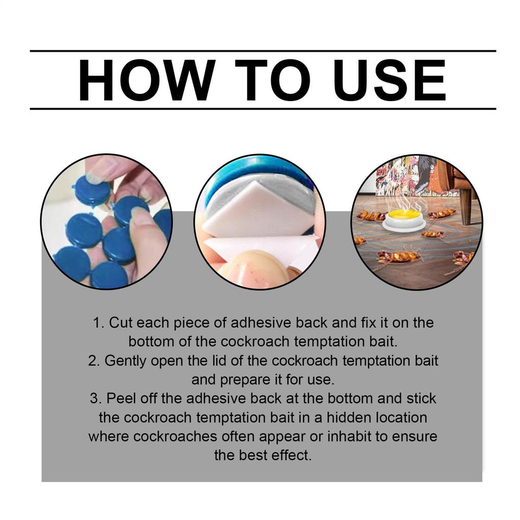 16Pcs Killing Cockroaches Glue Trap Bait Roach Killer Anti Cockroach Trap Centipedes Crickets Cockroach Convenient Sticker