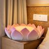 40x40cm Floor Pillow Lotus Flower Large Decorative Cushion with Pink Petal Design Meditation Accessory Floral Meditation Mat