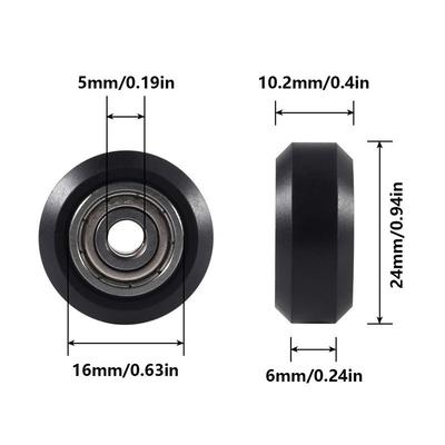 5/10Pcs 625ZZ Linear Bearing 3D Printer POM Wheel Plastic Pulley Linear Bearing for Creality Ender 3/3 Pro V2 CR-10 CR-10S