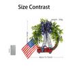 Independence Day Wreath Decorations Family Festival Decoration Props Shopping Mall Window Decoration Wreath