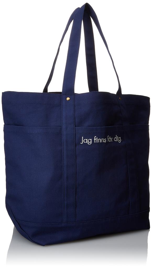 moz Canvas Tote BL Bag, LL, Blue,