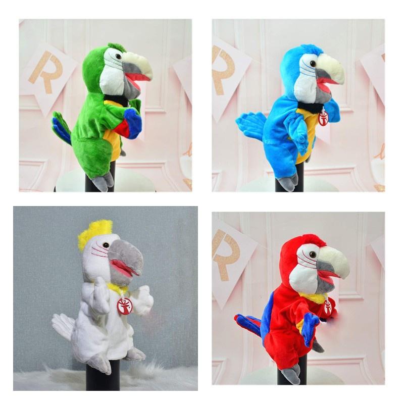 Sprechendes Tierpuppen-Spielzeug mit beweglichem Mund zum Geschichtenerzählen und zur Eltern-Kind-Bindung