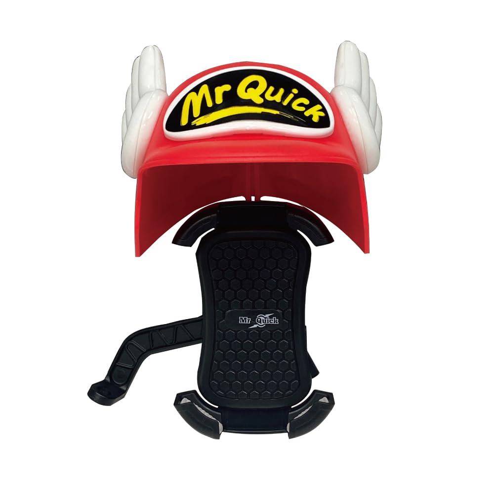

Mr Quick Motorcycle Smartphone Holder with Red Visor,