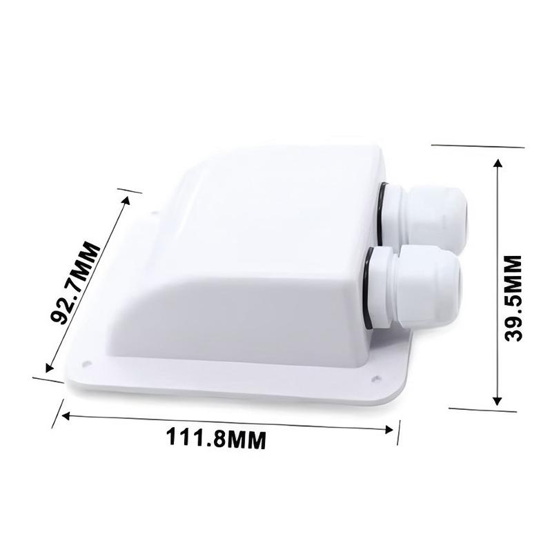 Dubbele Kabelinvoerklemdoos Zonnepaneel Dak Kabelinvoerklemdoos Kabel Camper Gat Camper Jacht Auto Accessoires