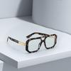 New In 2024 Black Square  Anti Blue Light Glasses with Gold Lines Outlining Anti Blue Light Fashion Accessories Eye Glasses Men