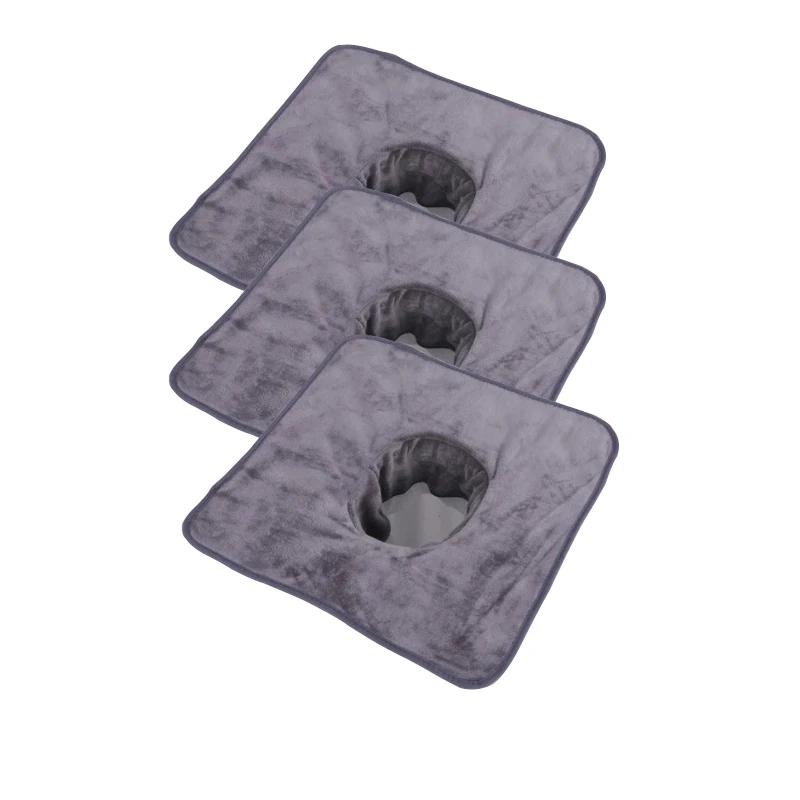 Schönheitssalon Gesichtstuch Akupunktur und Moxibustion Massage Pflege Massageliege mit Loch Verdickungspad Gesicht saugfähiges Tuch