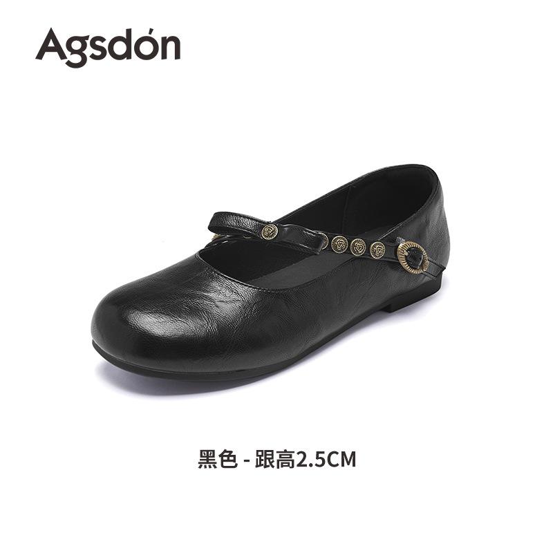 Brown Mary Jane shoes new summer retro flat-soled soft-soled shallow mouth single shoes with skirt