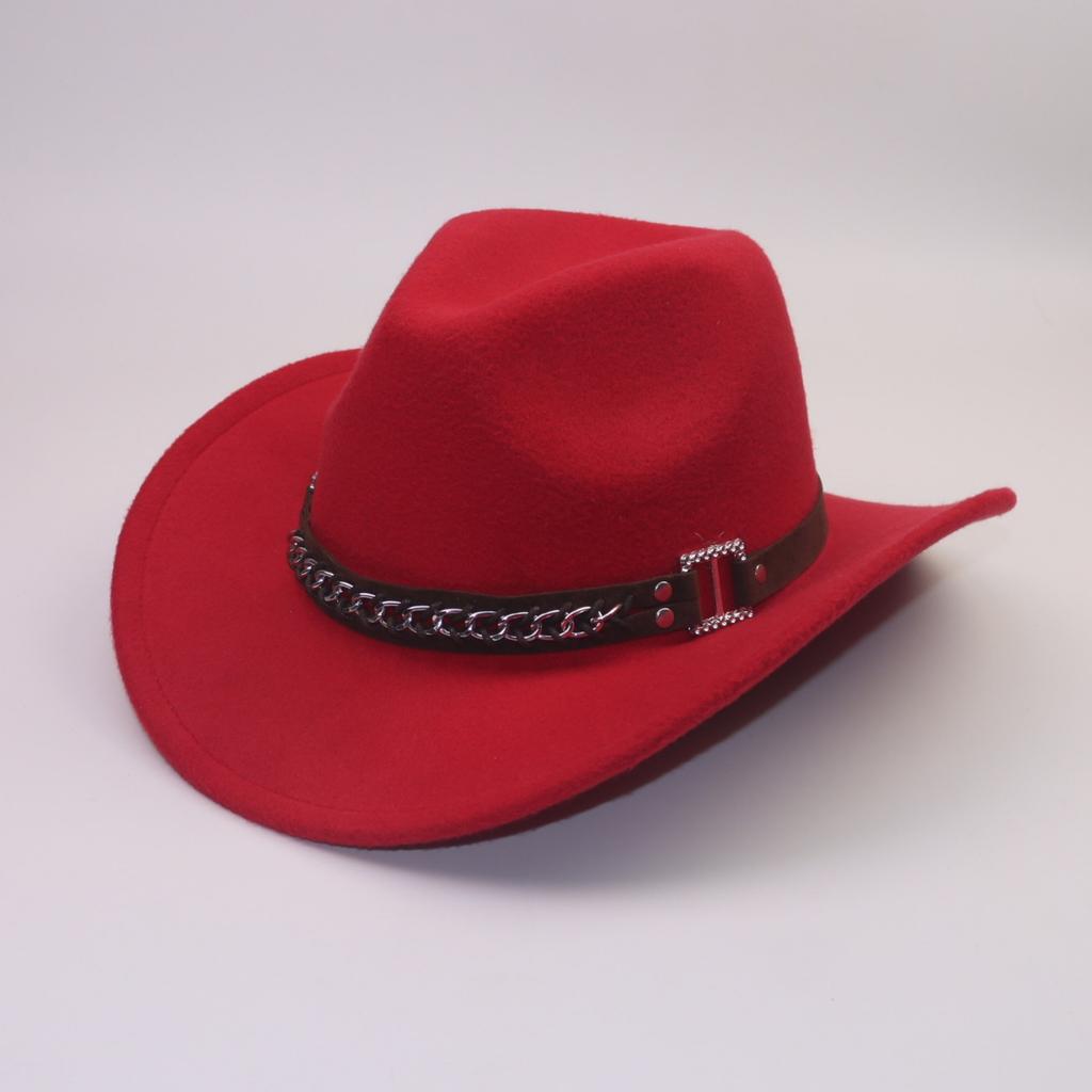 Ethnic topper hat Western cowboy new hat cowboy hat felt hat jazz hat big brim casual Panama
