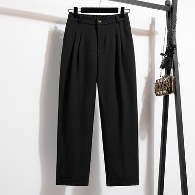Women Spring Autumn Plus Size Casual Loose Pants Hight Waist Trousers