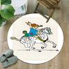 1pc Pippi Longstocking1 Print Round Carpet Chair Round Carpet Suitable for Bedroom Living Room Home Decorative Carpet