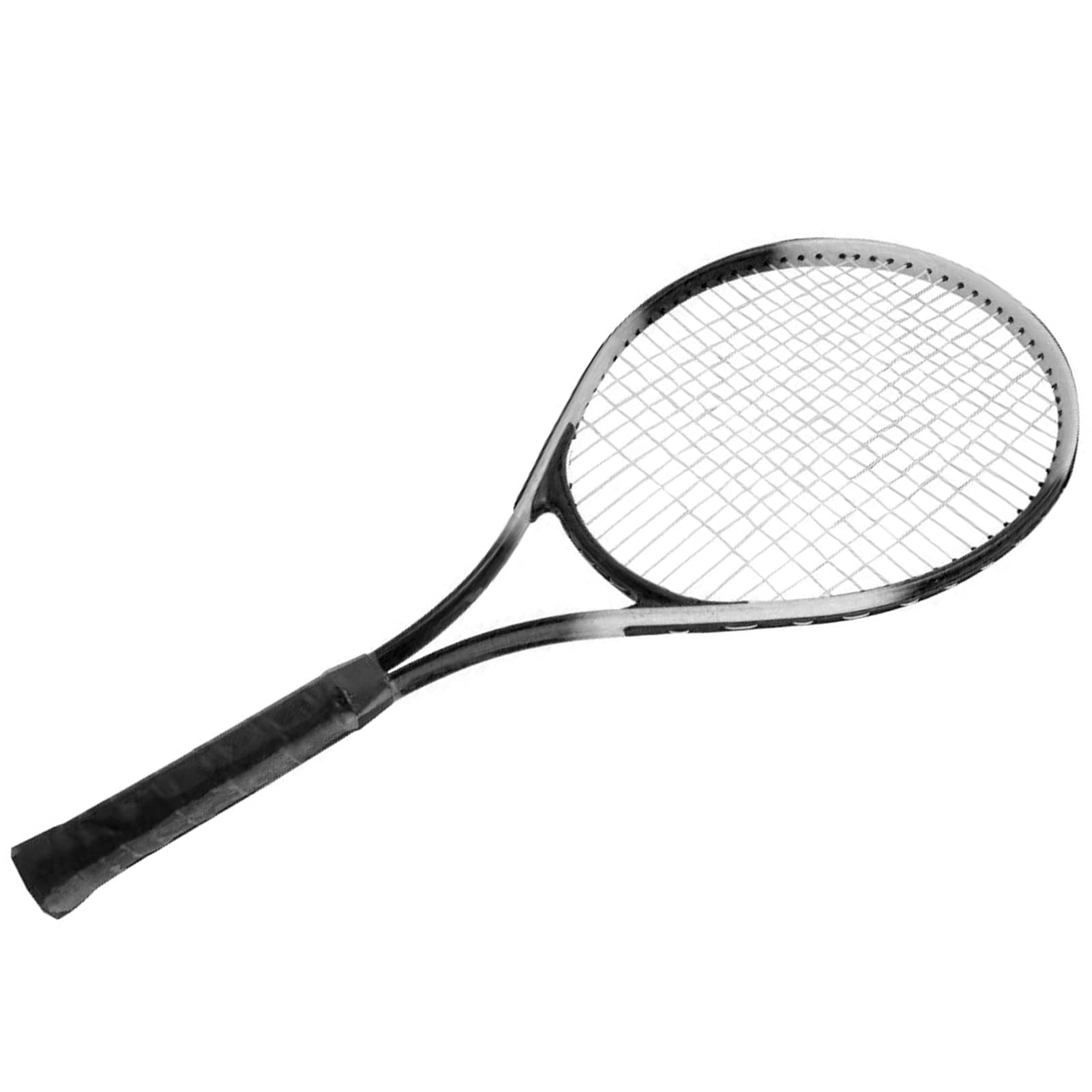 

27 Inch Tennis Single Tennis Racket Exquisite Workmanship Comfortable Grip Ergonomic Competition Training for Playground Racket, Anti-slip (Black)