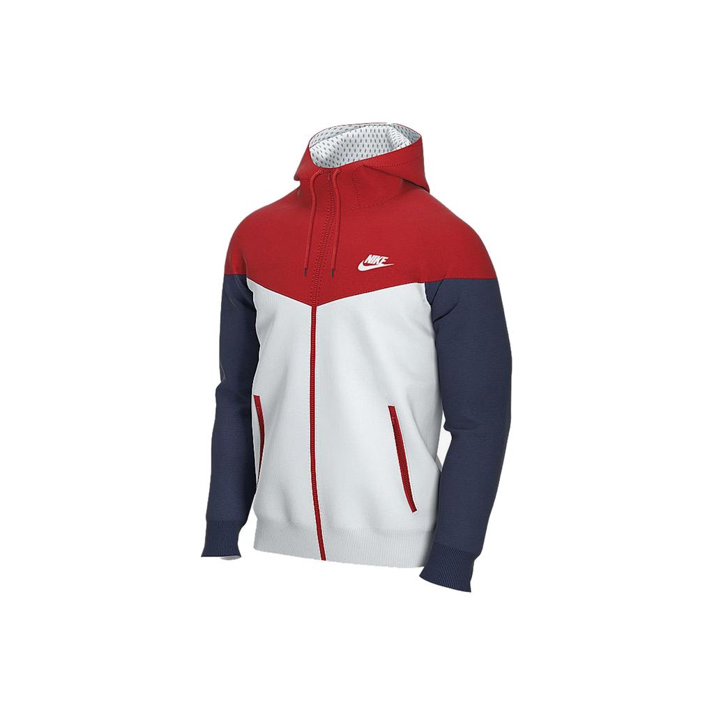 Nike Windrunner Colorblock Sports Jacket Men Jackets White AT5271-104