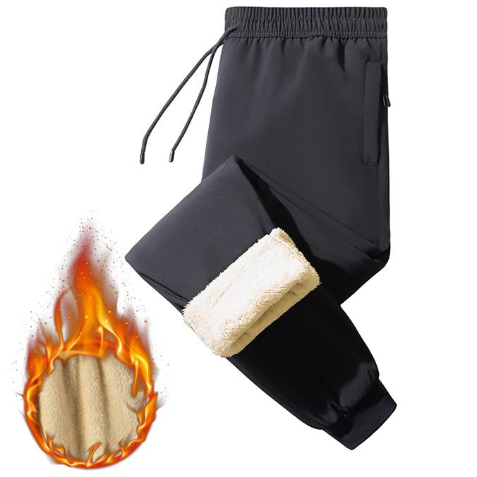 Winter Cotton Pants Men Plus Size 5XL 6XL 7XL 8XL Thickened Plush Pants Outdoor Windproof Large Size Men Trousers