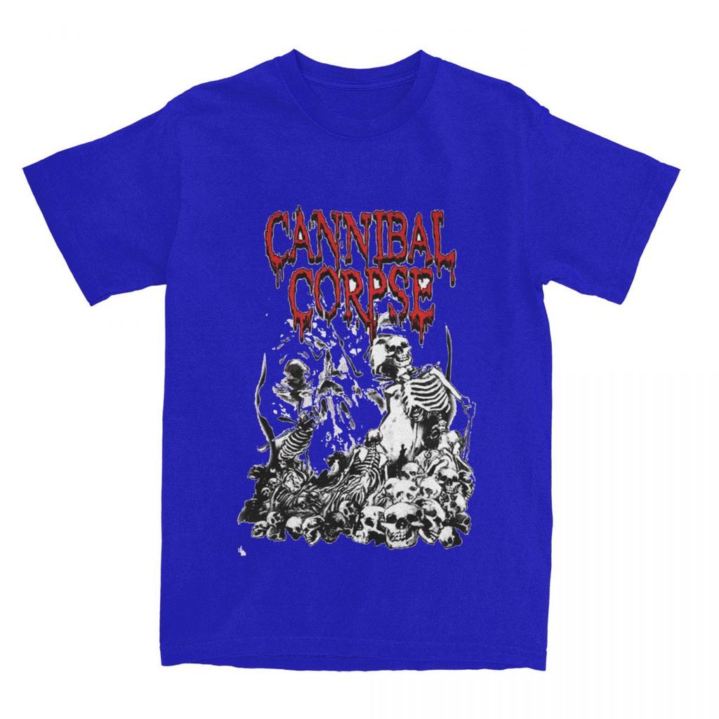 Aesthetic Cannibal Corpse Logo T Shirt Mens Cotton Short Sleeve Death Metal Band Round Neck Summer Clothes