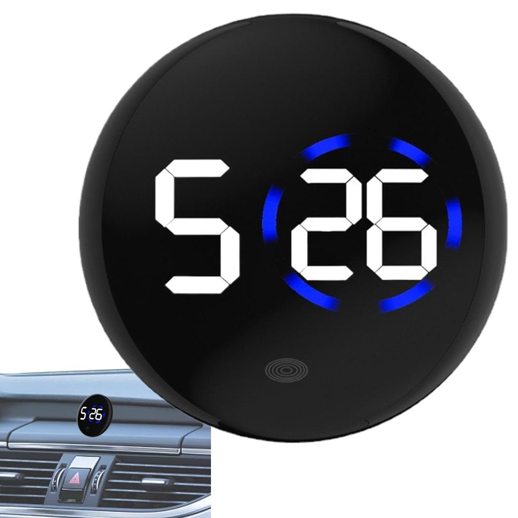 Car Digital Clock, Dashboard Digital Clock | Adhesive Bracket Digital Clock | Car Watch