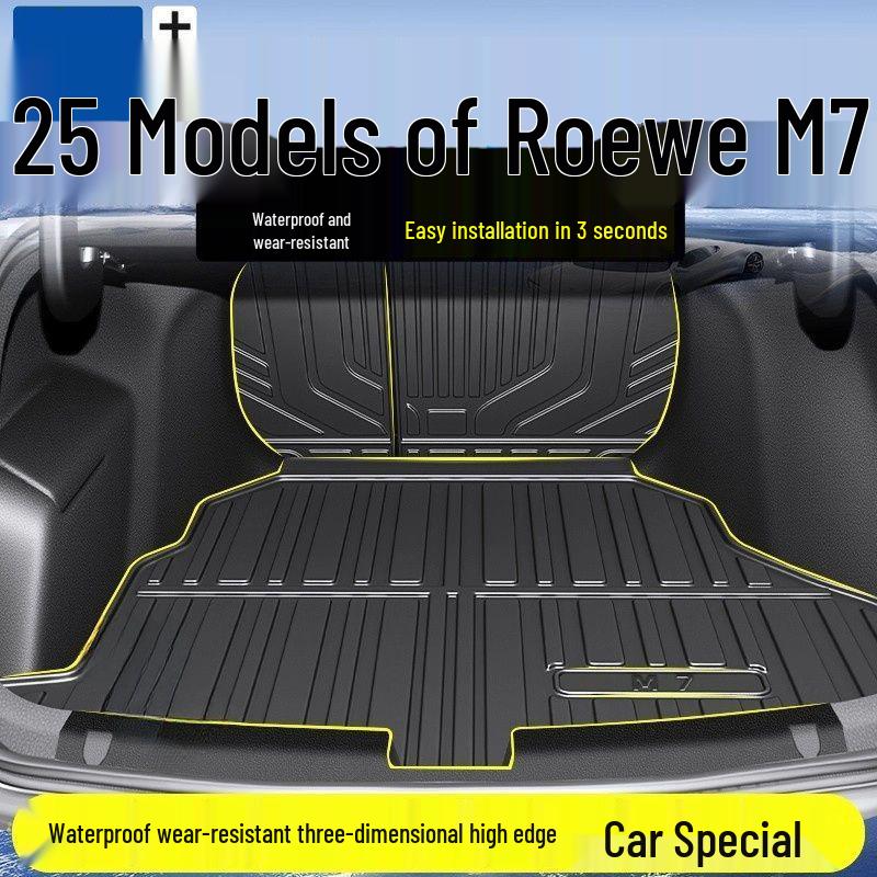 Compatible TPE Trunk Mat for 25 SAIC Roewe M7 Models – Durable Car Interior Accessory