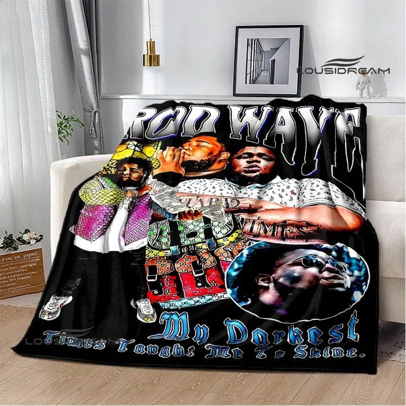 Rapper rod wave printed blanket Warm Flannel Blankets Soft and Comfortable blanket Home Travel Blanket bed linings Birthday Gift