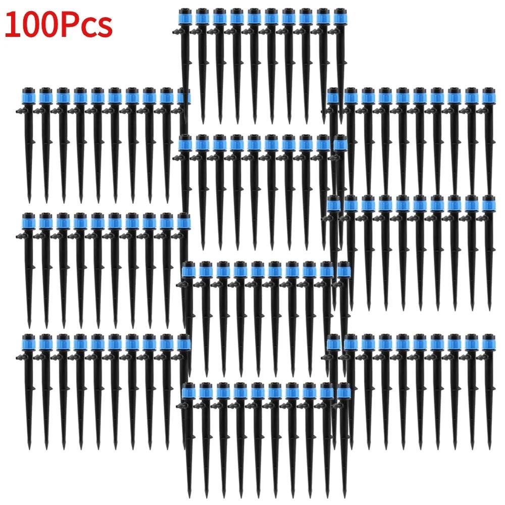 10-100Pcs Garden Micro Drip Irrigation 360 Degrees Rotating Nozzle Sprayer Sprinkler for 4/7" Hose Garden Plants Watering System