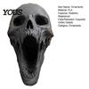 Gothic Skull Ornament Statue, 3D Printed Human Head Model for Home Aged Sculpture Decoration, Halloween Statues, Bookshelf and Desktop