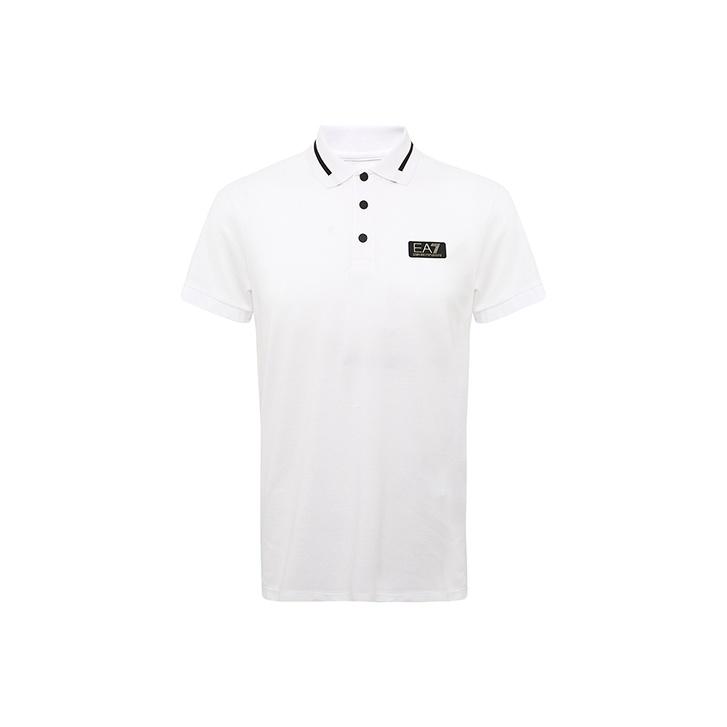 Emporio Armani Мужская футболка-поло Color Block Белый 3HPF36-PJ5AZ-1100 M