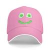 Green Smile Face Eggs and Bacon Ham Breakfast St Patrick's Sun Baseball Cap  Summer Women Unisex Tennis Skate Snapback Cap