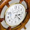 Reloj de Pared de Time | Rueda de Barco Pirata Náutico | Regalo Artesanal Premium (18 pulgadas)
