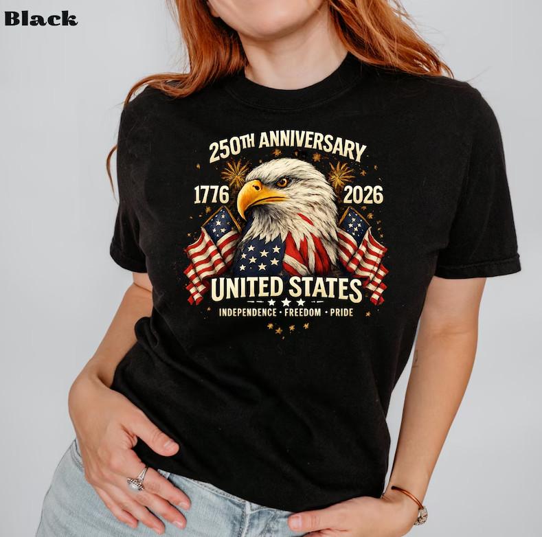 

250th Anniversary United States Shirt 1776–2026 Tee Independence Day BL2.1260 Unisex T-Shirt XXXXL