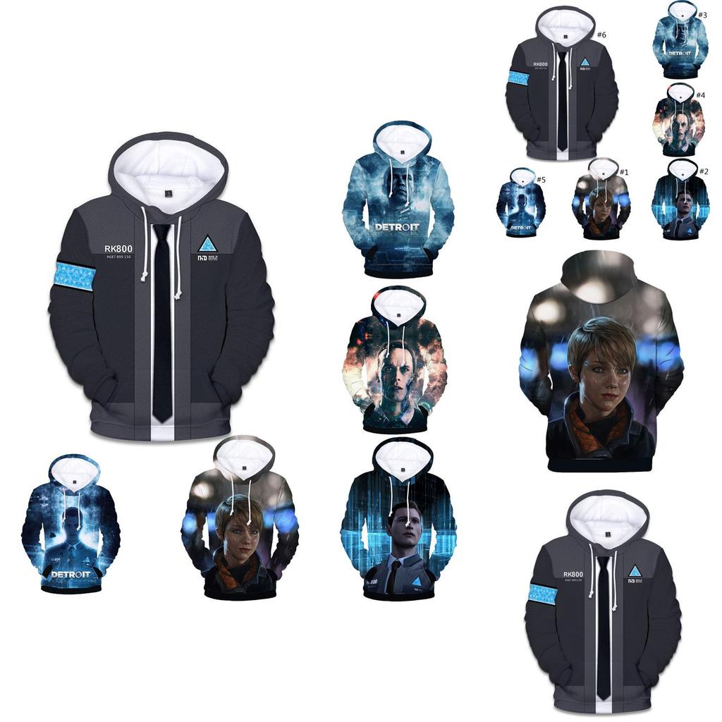 Ultimativer Komfort Detroit Become Human Connor Rk800 Hoodie Für Den Alltag