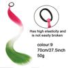 Long Straight Dyed Golden Ponytail Wig Synthetic Ponytail Wig Female Wig Shiny Heat-resistant Easy To Wear Party Use