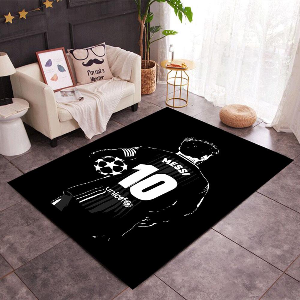 Messi's Legacy Soccer Floor Rug Office Rug Design for Hallway Game Room Decorate room Bedrooms Antislip Carpet Office home decor