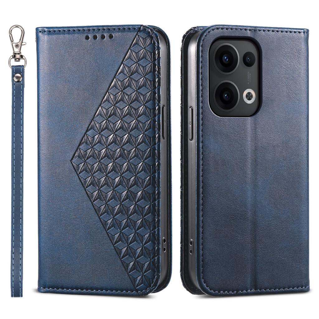 For Oppo Reno13 Pro 5G Case Calf Texture PU Leather Phone Cover with Wallet